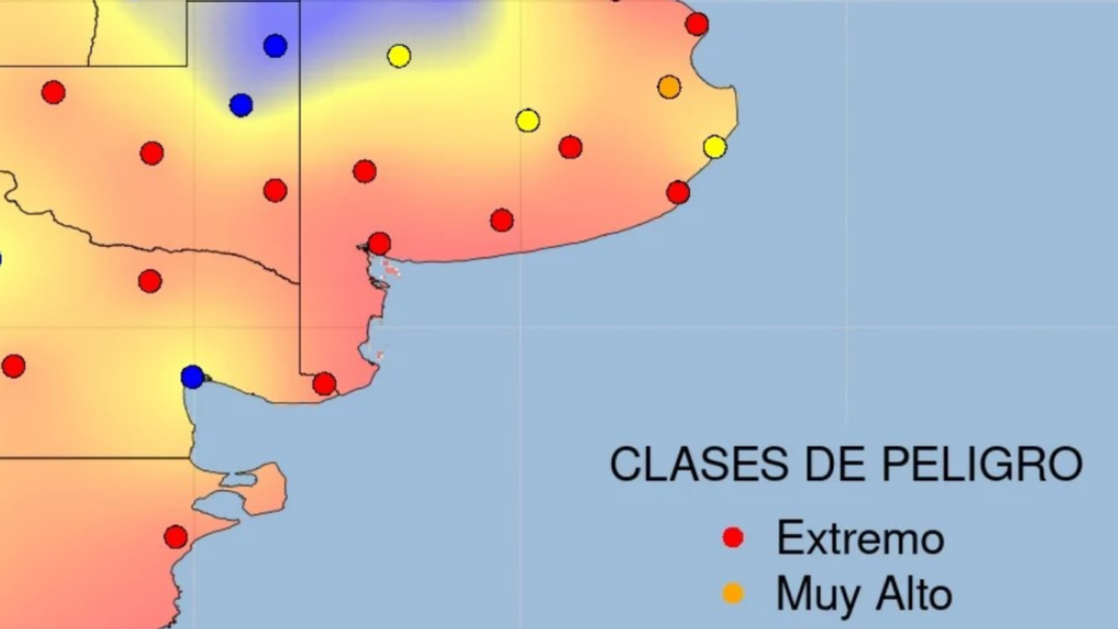 Más de la mitad de la Provincia tiene “riesgo extremo” de incendios
