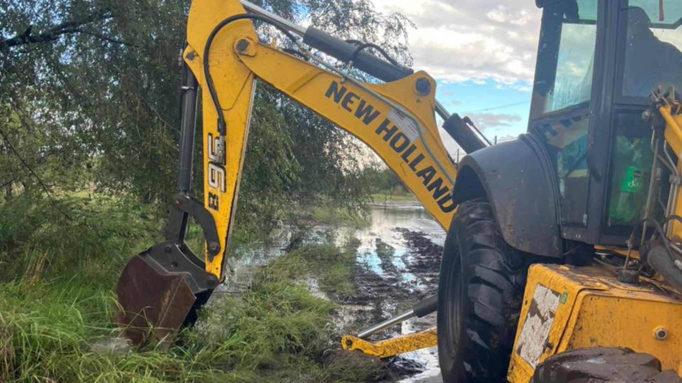 Continuan los trabajos en la ciudad después de las intensas lluvias