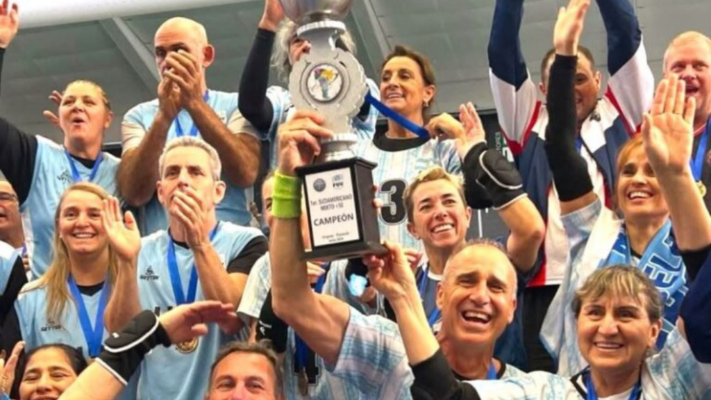 Con dos jugadores nuevejulienses, Argentina se consagro campeón sudamericano de Newcom +50
