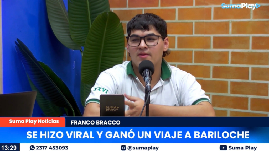 Logró hacerse viral y viajar a Bariloche con sus compañeros