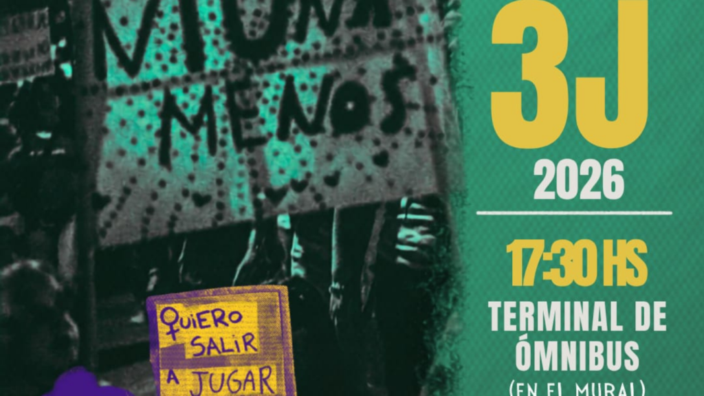 9 de Julio convoca a una nueva jornada de Ni Una Menos este 3 de junio