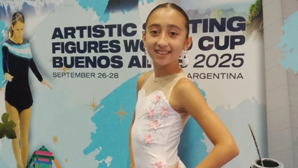 Zoe Bravo se clasico en la 6ta. posicion en el Campeonato Nacional Absoluto de Patin Artistico